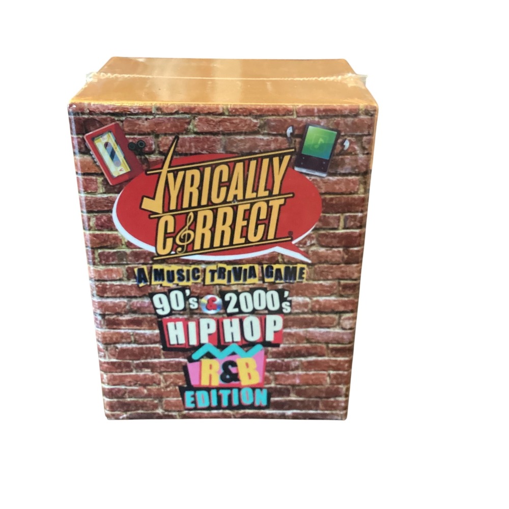 Lyrically Correct 90s & 2000s Hip Hop R&B Edition Music Trivia Game New Sealed